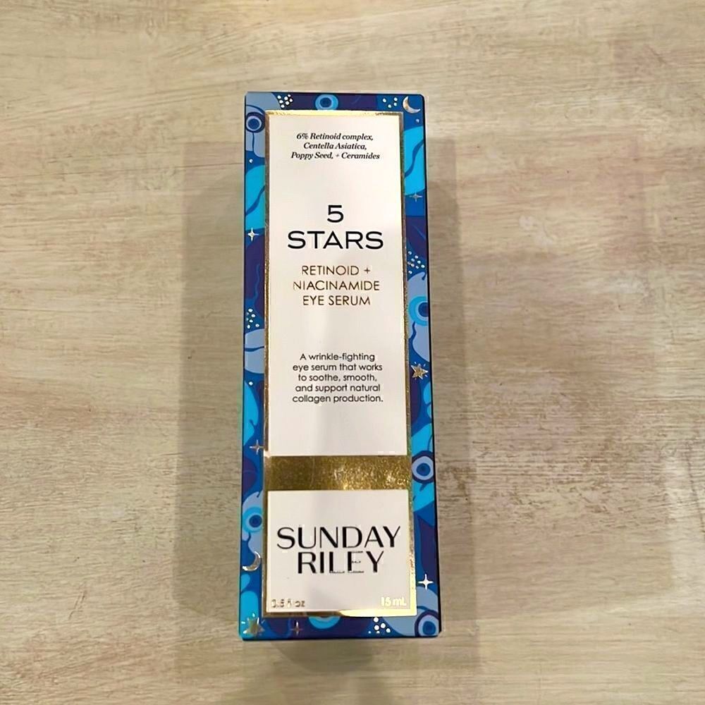 Sunday Riley 5 Stars Retinoid & Niacinamide Eye Serum anti-aging retinol… NIB